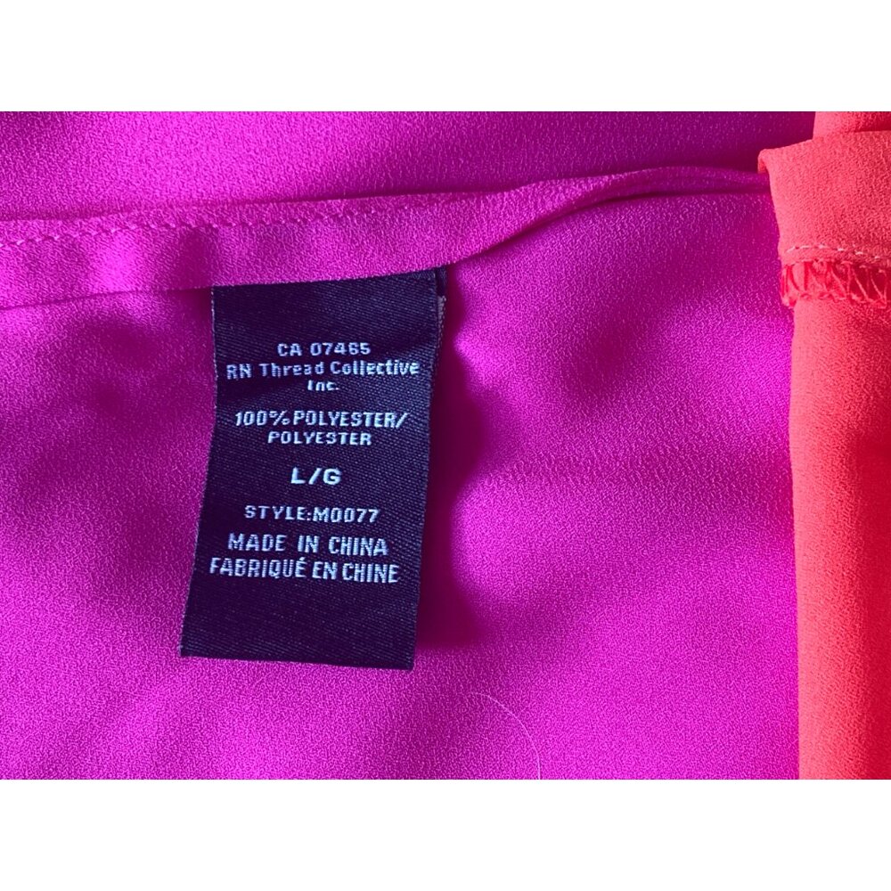 NEW MEXX Double Layer Chiffon Camisole Top, Orange & Pink, Medium - Picture 3 of 3